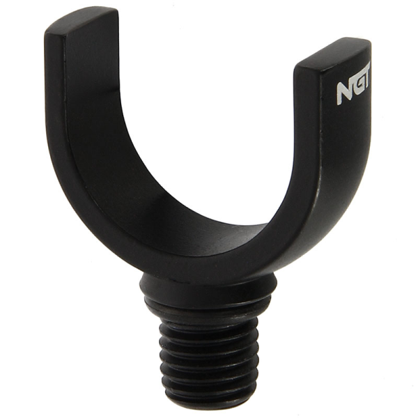 NGT Profiler Rod Rest - Black (25mm) CNC Aluminium