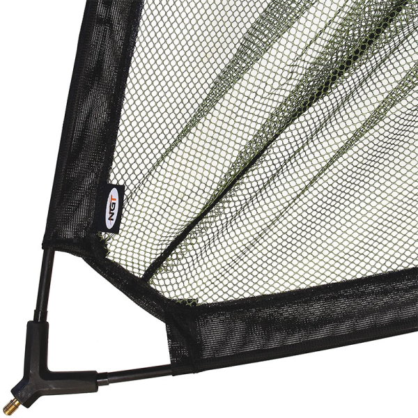 NGT 42" Specimen Net - Two-Tone Mesh with Plastic 'V' Block and Stink Bag