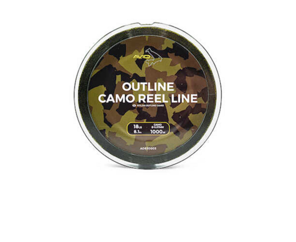 outline camo reel line 18 lb 1000m